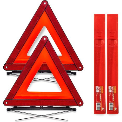 Coche Homologados ECE Reflexiva Plegable Advertencia De Carretera Paquete De 2