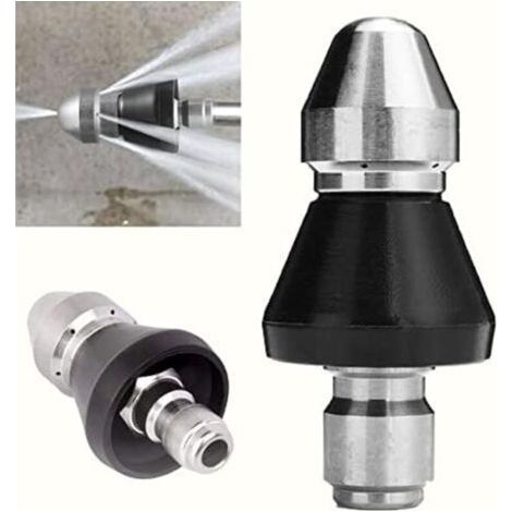 FENOPLASTICACleaning Tool High-Pressure Nozzle  Kit for Pressure Washer, Nozzle, 1/4 High-Pressure Drain Nozzle Sewer Pipe Cleaner Pressure Washer (1/4)