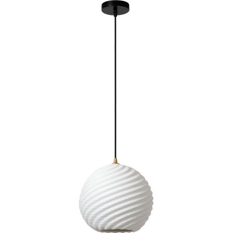 Lampe pendante de conception Bina Unique Ø 25cm blanc - 13451/25/31 (1/3)