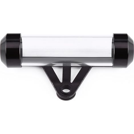 Porte-disque taxe moto universel étanche tube cylindrique noir support fixe (1/3)