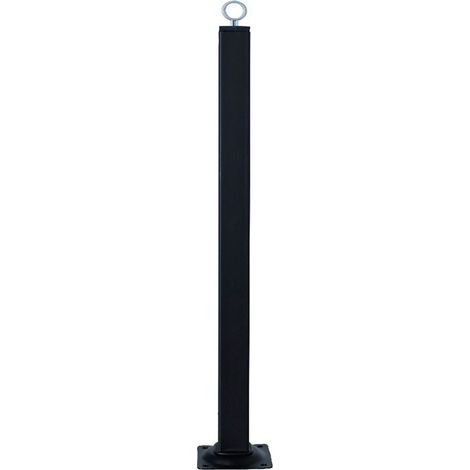 Piede ferro fisso 25x25 h.350 nero
