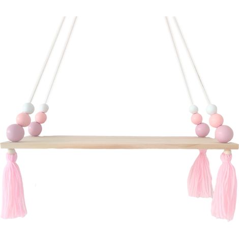 Etagere Murale Flottante Bois - 38 x 14 cm - Design Nordique - Pour Chambre Enfant Decoration Interieure - 1 Piece (1/5)