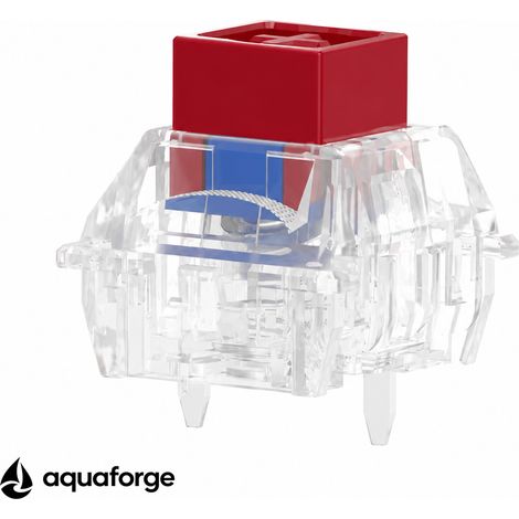 Interrupteur magnétique RGB TTC - Corps transparent, capuchon rouge (1/5)