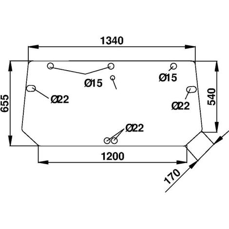 Lunotto posteriore superiore UNIVERSALE D7128 (1/2)
