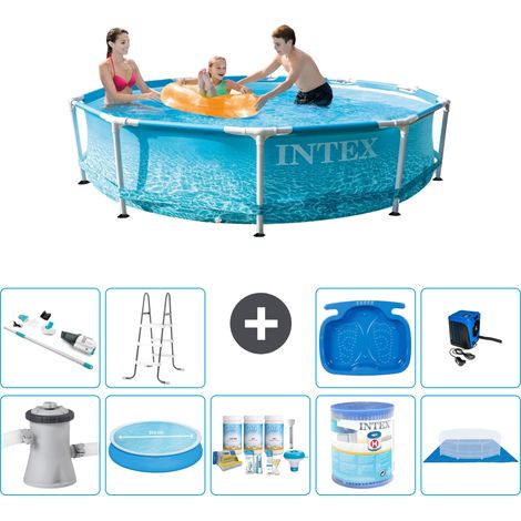 Intex Piscine Tubulaire Ronde - 305x76 cm - 10-pièces S31406 (1/5)
