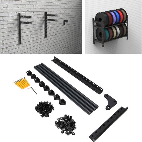 Étagère murale pour consommables d'imprimante 3D, cadre de support mural pour consommables de 200 mm de diamètre (1/5)