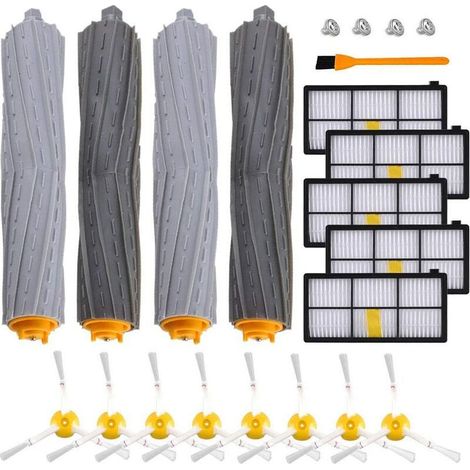 Accesorios iRobot para 960, 980, 895, 880, 870, 871, etc., Kit de repuestos de cepillos para aspiradoras iRobot Roomba serie 800/900 (5+8+4) Precio ultrabajo (1/5)