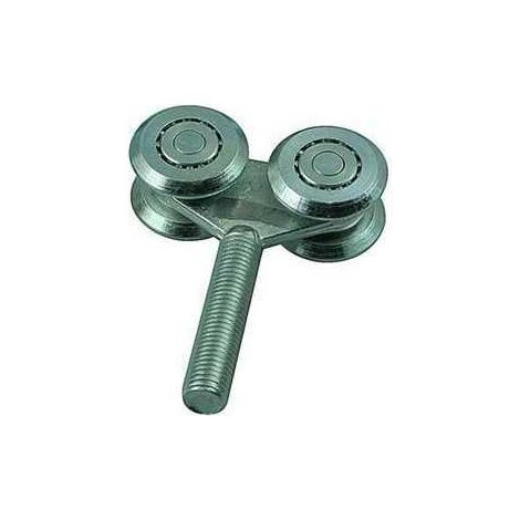 Carrello per portoni scorrevoli a 4 cuscinetti diametro 54 mm - m20 (1/2)