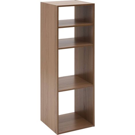 Étagère mix'n modul 4 cases rectangulaire 32x34,5cm marron - 5five (1/3)