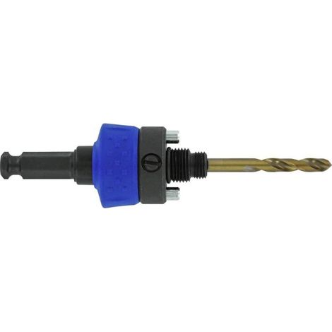 TIVOLY husillo universal metal cobalto , Husillo universal QUICK CLICK Tivoly Sistema universal para cambiar fácilmente sierras de corona independientemente del diámetro Co (1/3)