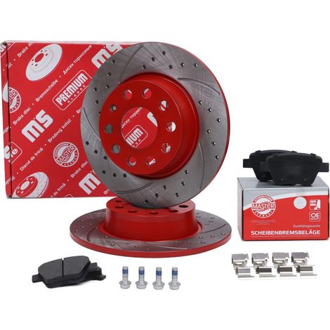 Dischi e pastiglie freno posteriori Audi A1, A3 Seat Altea, Leon Skoda VW (1/5)
