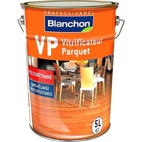 Vitrificateur parquet BLANCHON VP traditionnel chaleur naturelle et protection durable  Conditionnement: 5 Litres - Finition: Mat soie / Cire Naturel