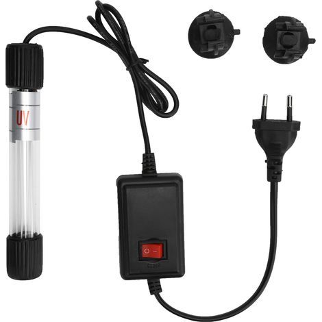Lampe UV submersible pour aquarium, purification de l'eau, nettoyage des algues (1/5)