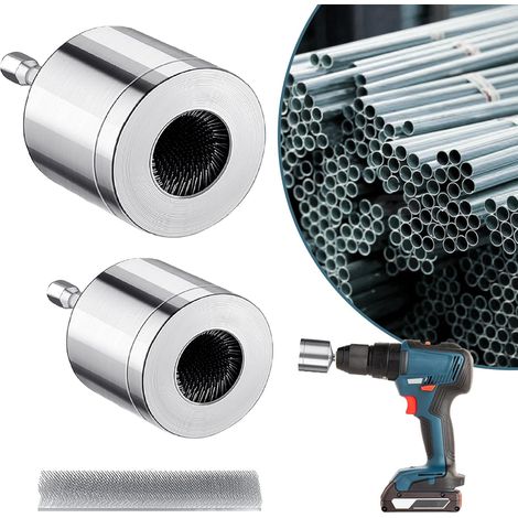 2PCS Nettoyeur De Tuyaux En Cuivre Métallique,brosse de nettoyage de tuyaux en métal,pipe cleaners plumbing (15mm+22mm)