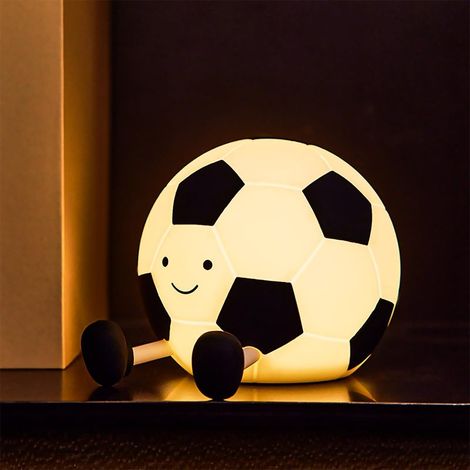 KIDSOCCERGLOW – Tragbare Silikon-Fußball-Nachtlampe für Jungen und Mädchen