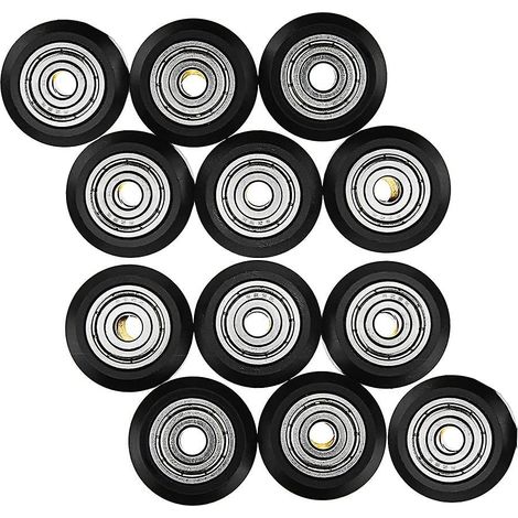 Ahlsen 12 Stück 3D-Druckermodelle V-Slot-Riemenscheibe Pom-Riemenscheibe für Cr-10, Cr-10s (1/5)