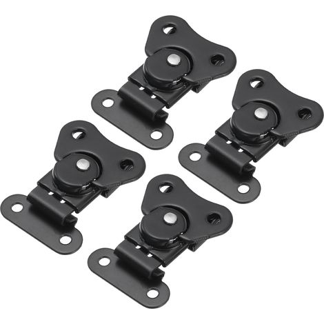 4Pcs Verrou Papillon à Ressort 1.97 Pouce en Alliage Noir (1/5)