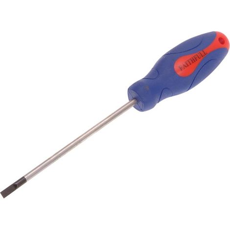 Faithfull Soft Grip Screwdriver Parallel Slotted Tip 4.0 x 100mm FAISDP100 (1/3)
