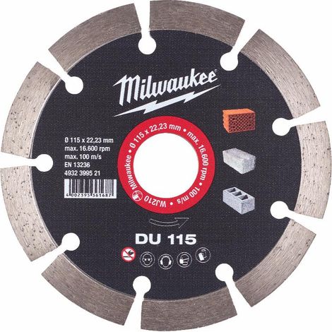 MILWAUKEE DISCO DIAMANTE SEGMENTADO GENERAL OBRA 11522 MM