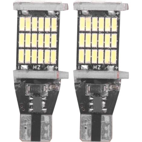 2x T15 W16w 45 SMD 4014 LED feu de recul voiture blanc 6000K (1/5)