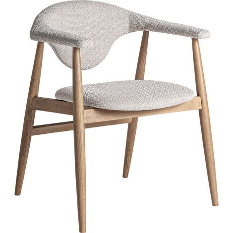 Chaise contemporaine en hêtre finition lisse brun clair - Brun clair bois naturel (1/5)