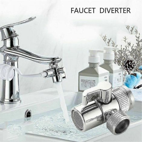 Adaptateur de robinet de cuisine, séparateur d'évier, inverseur, connecteur de robinet d'eau (1/5)
