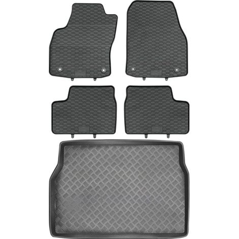 Juego de alfombrillas de goma para coche y maletero para Opel Astra III H Hatchback (2004-2014). (1/5)