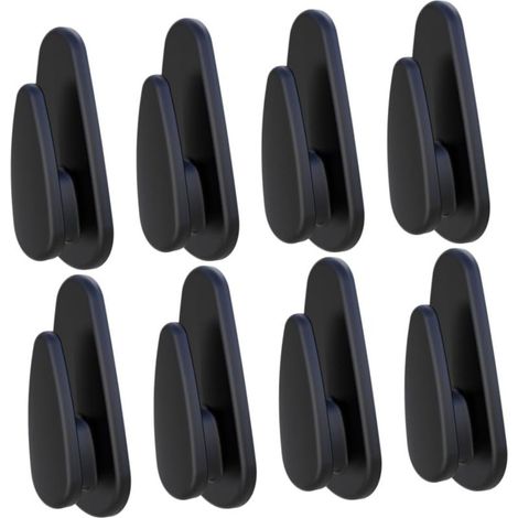 Crochets intérieurs auto-adhésifs multifonctionnels, lot de 8, crochets compacts pour voiture, gain de place, accessoire pratique pour les conducteurs (1/5)