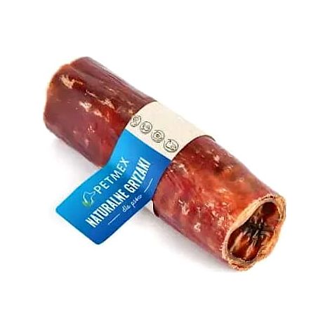 Friandise naturelle à mâcher pour chien Trachée de bœuf avec viande Petmex 15 cm 1 pièce. (1/2)