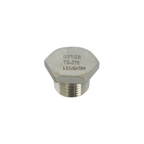 BOUCHON MÂLE EN ACIER INOXYDABLE Taille : 3/4"
