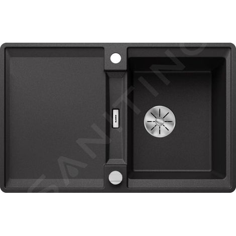 Blanco Adira - Évier en silgranit, 77x49 mm, avec commande excentrique et accessoires, InFino, anthracite 527594 (1/4)
