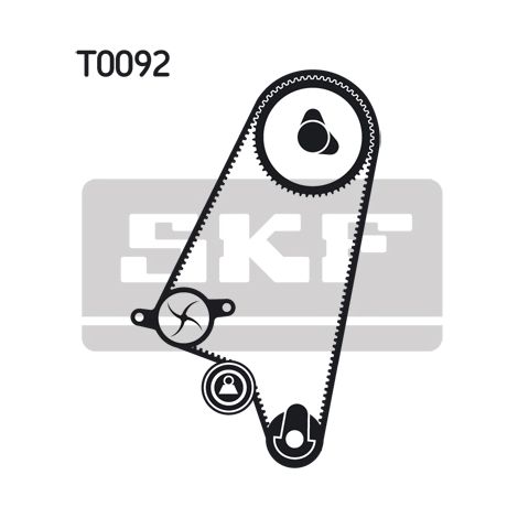 Pompe à eau + kit de courroie crantée SKF VKMC 05121-2 OPEL 11092971 11092972