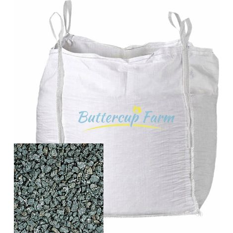Green Decorative Chippings Stone - Premium Aggregate Bulk Bag - 850 Kilos