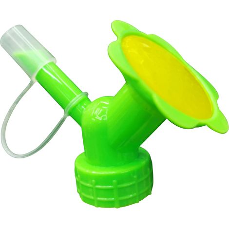 Dispositivo de riego 2 en 1 con tapa de botella, doble boquilla y doble caño para regar plantas de interior y plántulas. Herramienta de jardinería. (1/5)