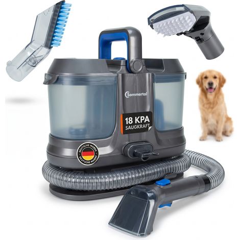 Sommertal WS600 Polsterreiniger Gerät – Waschsauger 600 Watt, 18 kPa Nass Trockensauger, Nasssauger Polsterreiniger, Teppichreiniger, Sofa Reiniger (1/5)