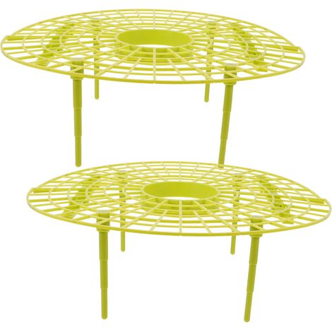 Pieces Plant Supports for Grow Shelves, Climbing Plant Rack for Gardening, Yellow (1/5)