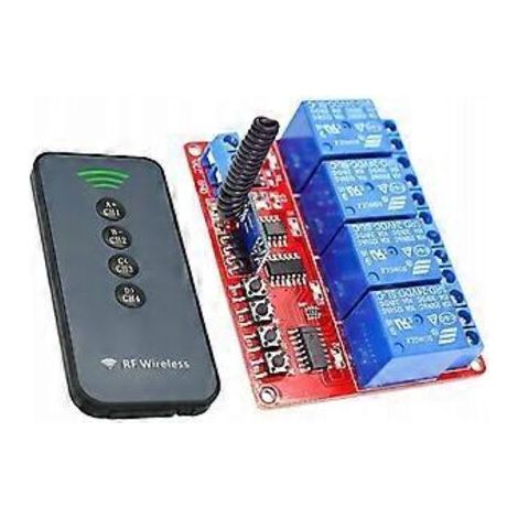 Télécommande relais 24 V 4 canaux 30 m