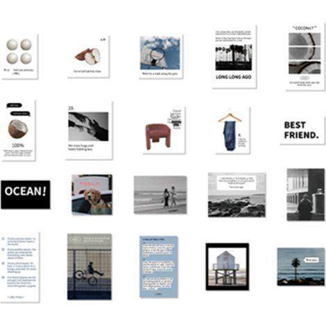 Lot de 40 autocollants décoratifs pour albums, motifs variés, adhésifs, résistants à la déchirure, esthétiques, pour bricolage DIY, inspiration bord de mer. (1/5)