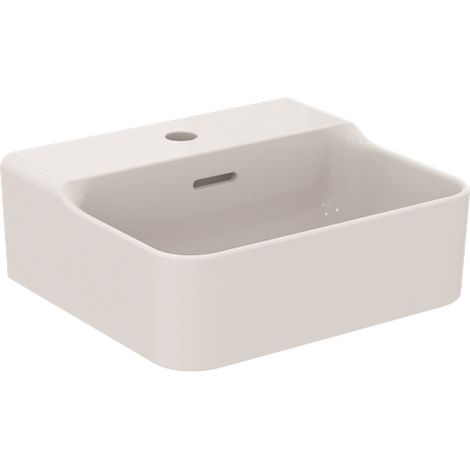 IS Handwaschbecken Conca 1 Hl. m.Ül. 400x350x165mm geschliffen Weiß m.IP (1/5)