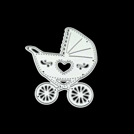 Stanzformen für Kinderwagen-Bastelarbeiten zur DIY-Fotodekoration im Scrapbooking-Stil