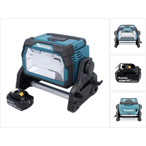 Makita DML 809 M1 Akku LED Baustrahler 18 V 10000 lm + 1x Akku 4,0 Ah - ohne Ladegerät