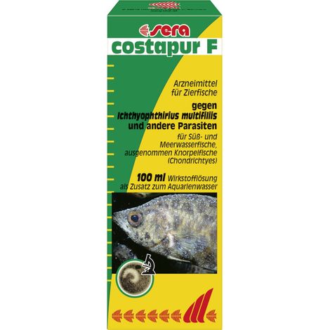 Sera Arzneimittel für Aquariumfische costapur F gegen Parasiten 100 ml Heilmittel