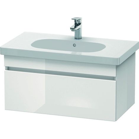 Duravit Waschtischunterbau DURASTYLE 453x800x398mm eiche schwarz / weiß matt (1/4)