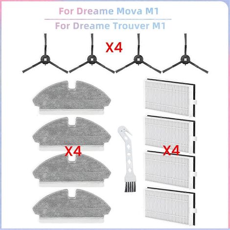 Für den Dreame Mova M1 Staubsauger / Ersatzteile für den M1 finden: Seitenbürste, HEPA-Filter, Reinigungstuch, Zubehör