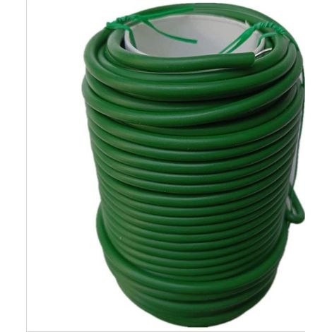 Fil d'attache gainé de plastique de 20 mètres — Lien souple et facile à plier — Liens pour jardinage — Outil de fixation pour plantes (3,5 mm × 20 m)