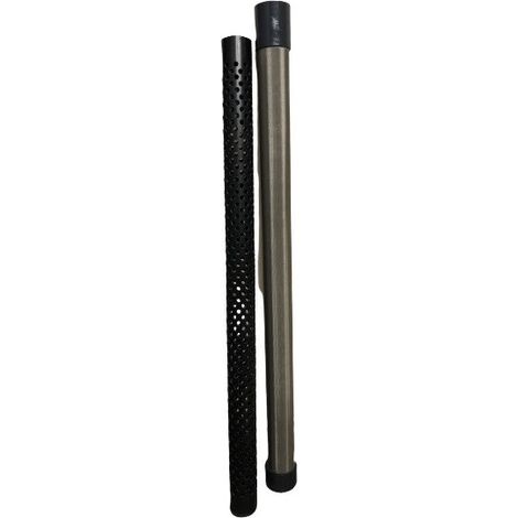 Coprimuro in acciaio inossidabile antiscivolo per pozzo forato altezza 100 cm diametro 50 mm (1/2)