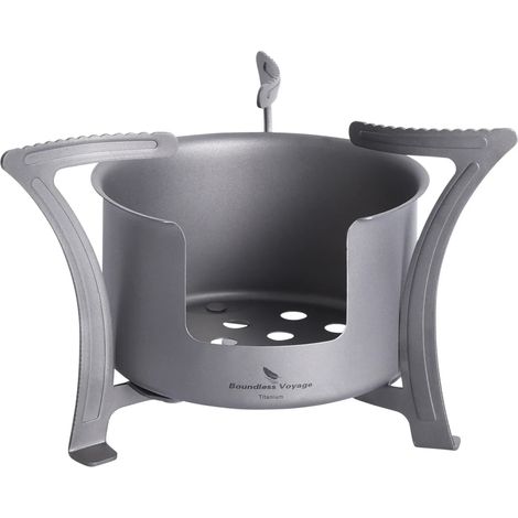 Réchaud à alcool de camping Boundless Voyage, réchaud à bois ultraléger en titane, mini-réchaud multi-combustibles d'extérieur Ti2011C-13C, réchauds de cuisine portables (1/5)