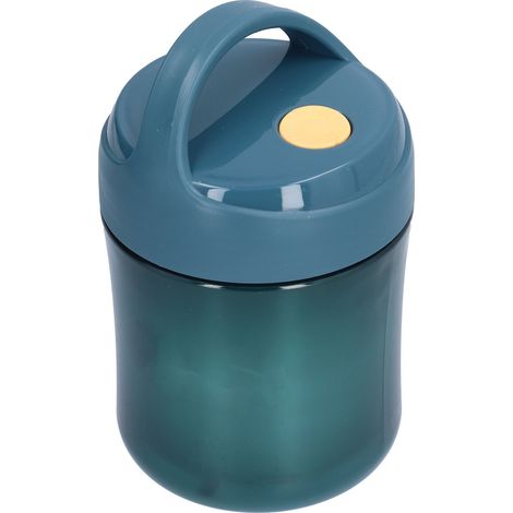 Boîte isotherme 500 ml en acier inoxydable 304 et silicone étanche, idéale pour garder au chaud les soupes (bleu). (1/5)