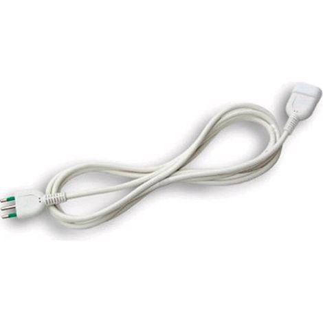 PROLUNGA ELETTRICA 5 mt Colore BIANCO Sez. 3X1,5 MAURER Spina 16A bipasso