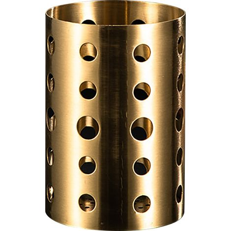 Porte-ustensiles de cuisine en acier inoxydable, épais et rehaussé avec trous de vidange, pot de comptoir pour baguettes, ciseaux, pinces. (1/5)
